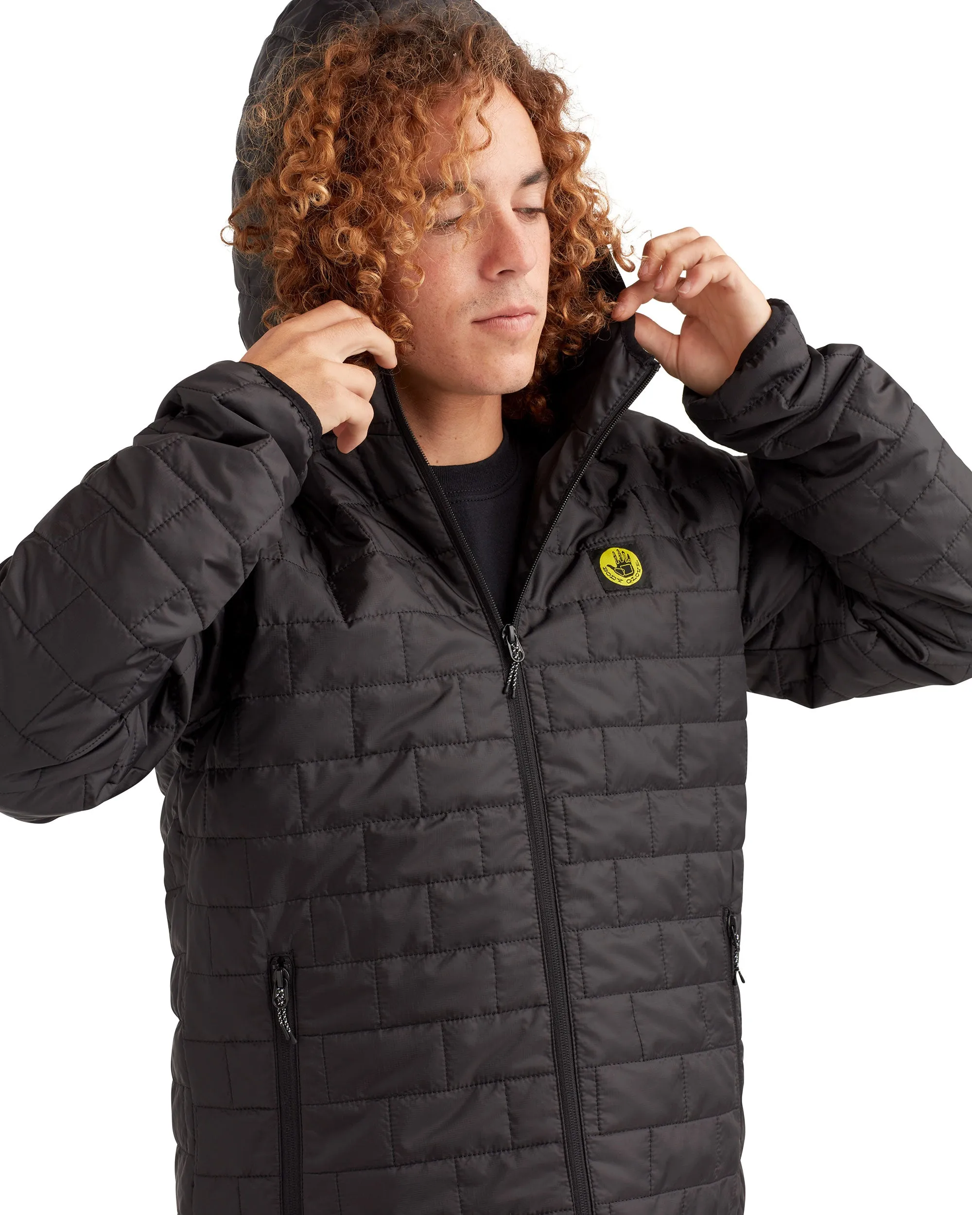Heritage Hooded Puffer Jacket - Black