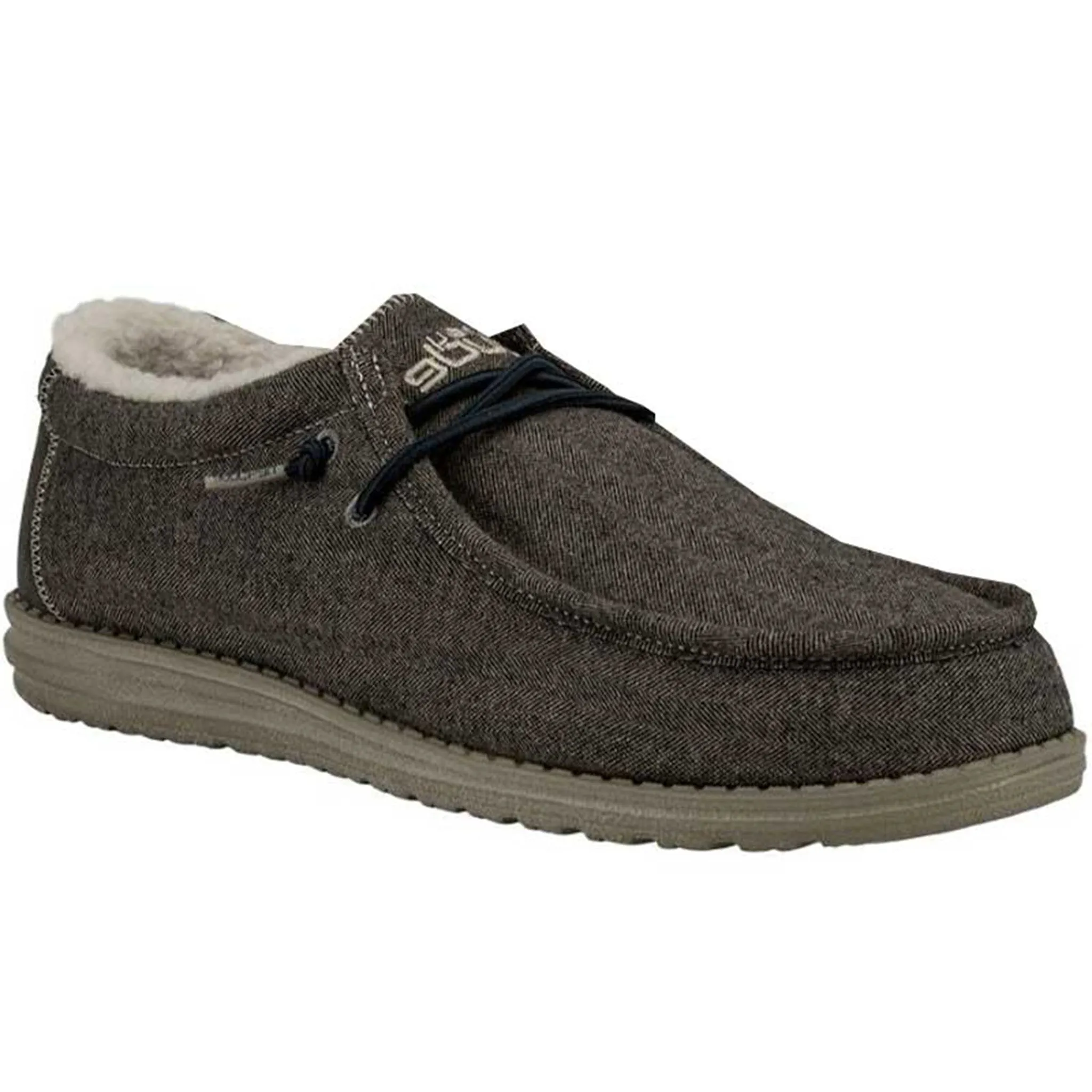 Hey Dude wally Herringbone Chocolate