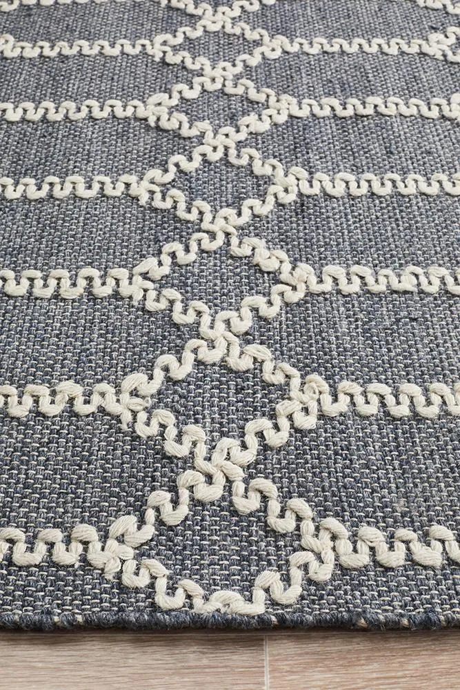 Hudson 805 Rug (Blue) by Rug Culture
