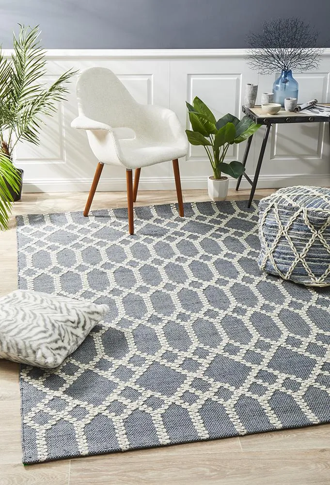 Hudson 805 Rug (Blue) by Rug Culture