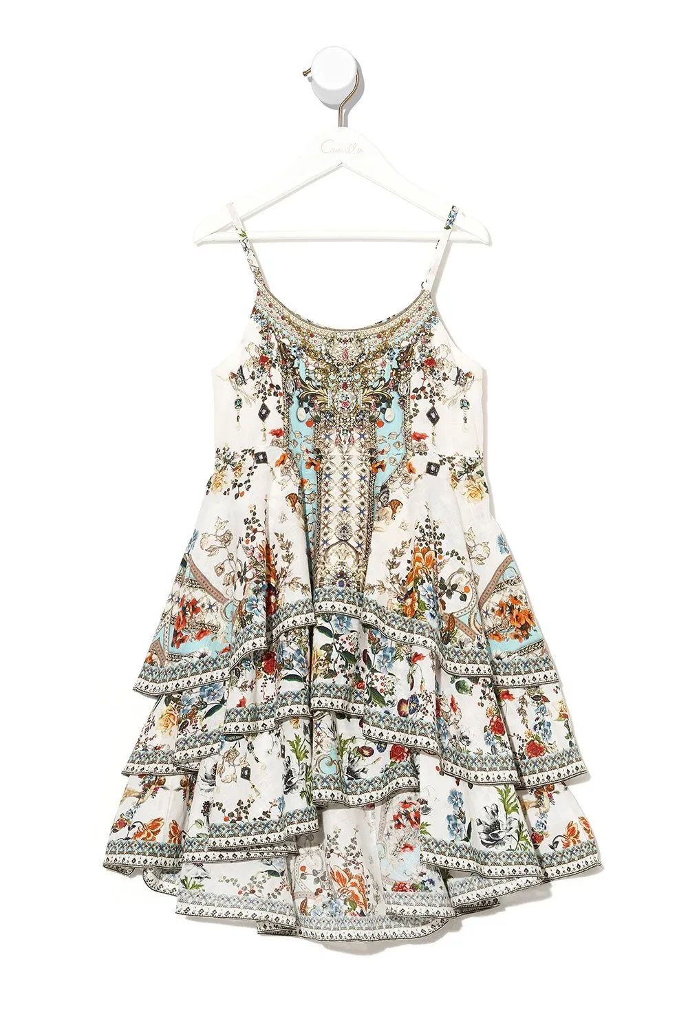 KIDS LAYERED DRESS 12-14 SHAKESPEARES GARDEN