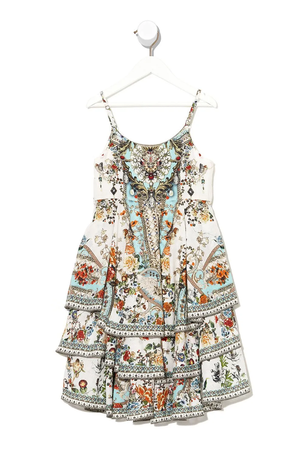 KIDS LAYERED DRESS 12-14 SHAKESPEARES GARDEN