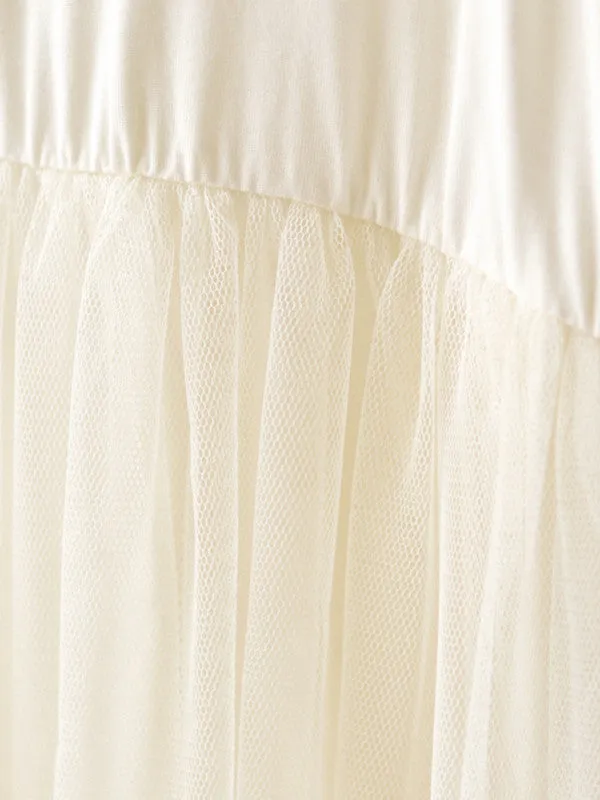 layered tulle high waist tank dress