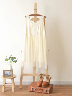 layered tulle high waist tank dress