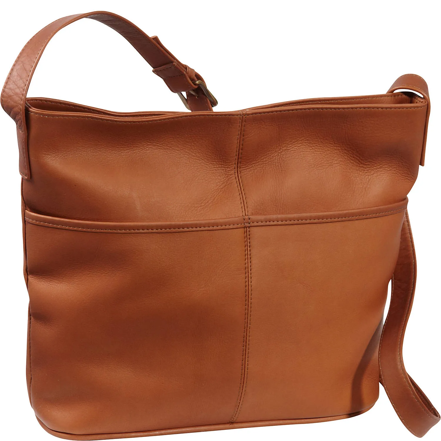 Le Donne Leather Two Slip Pocket Shoulder Bag
