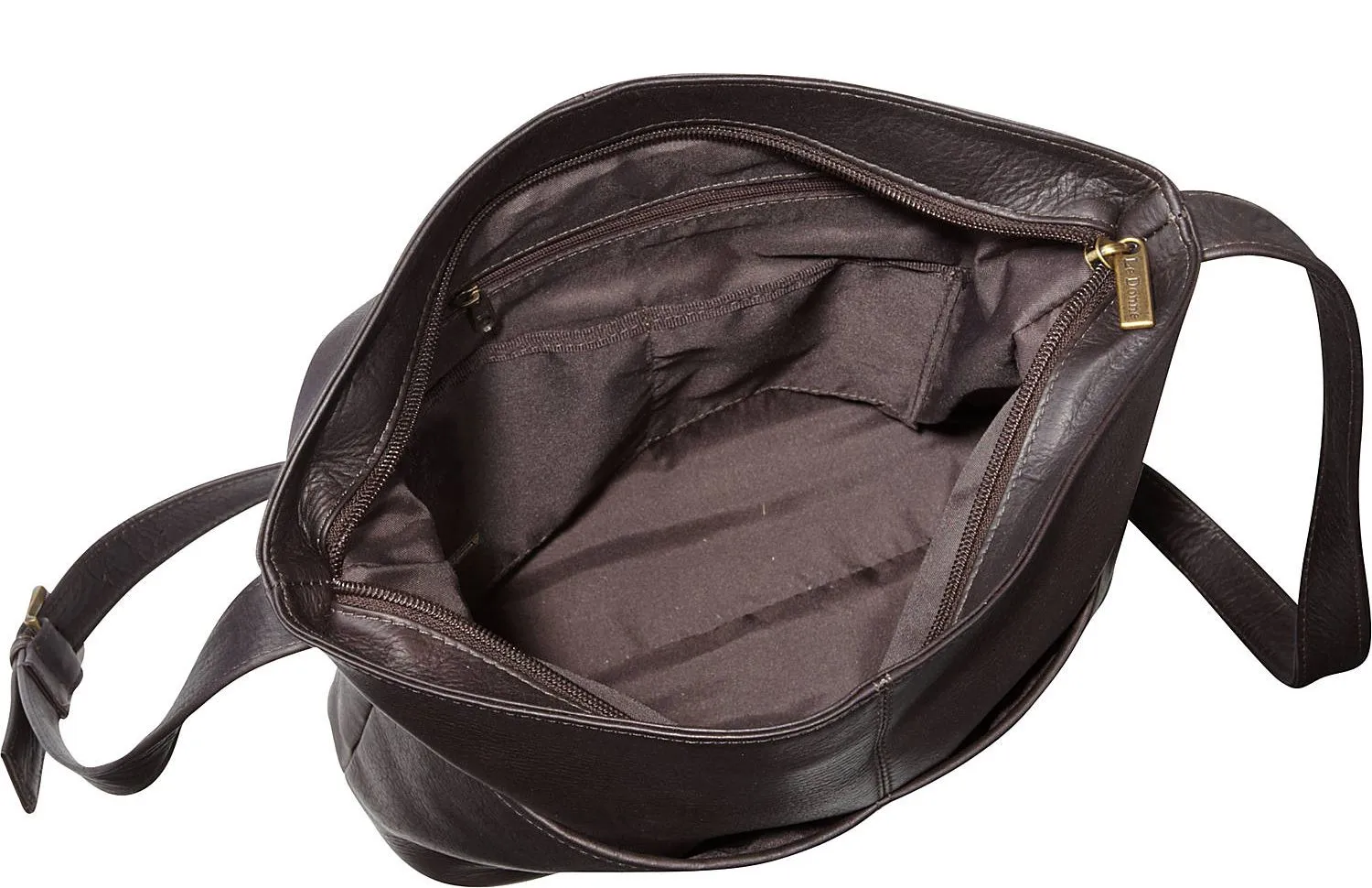 Le Donne Leather Two Slip Pocket Shoulder Bag