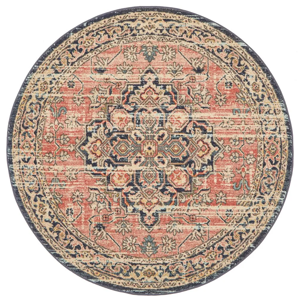 Legacy 851 Round Rug (Brick) by Rug Culture