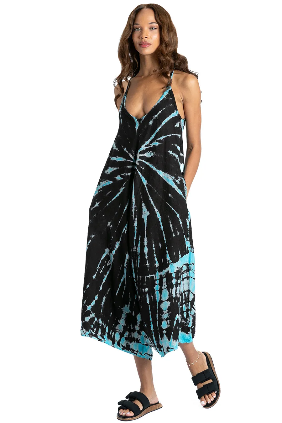 Loop Back Draped Linen Jumper