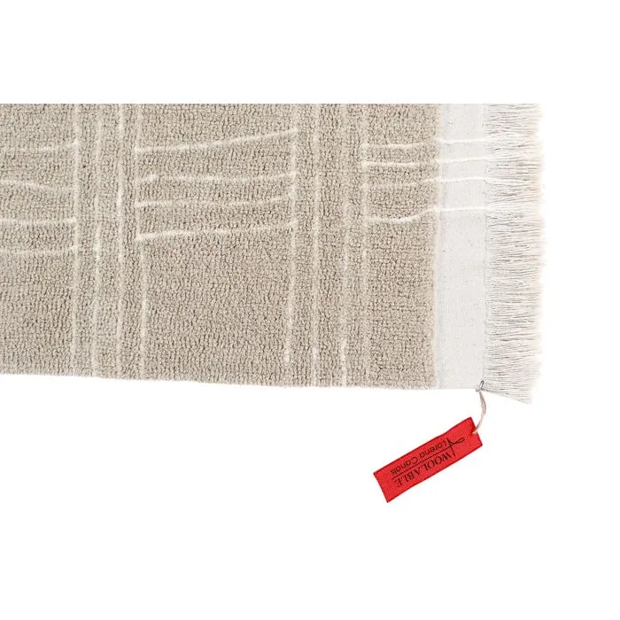 Lorena Canals Woolable Rug Shuka Sandstone XL (w/ non-slip underlay)