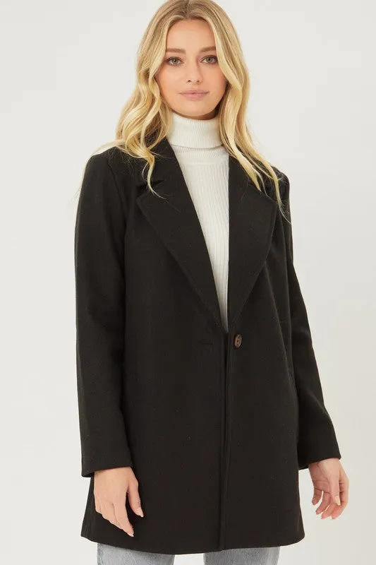 Manhattan Collard Mid Length Coat