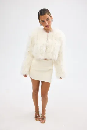 Manhattan Crop Jacket - Ivory