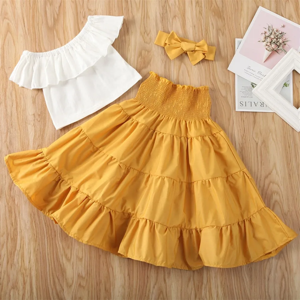 Maritza Off-Shoulder Skirt Set