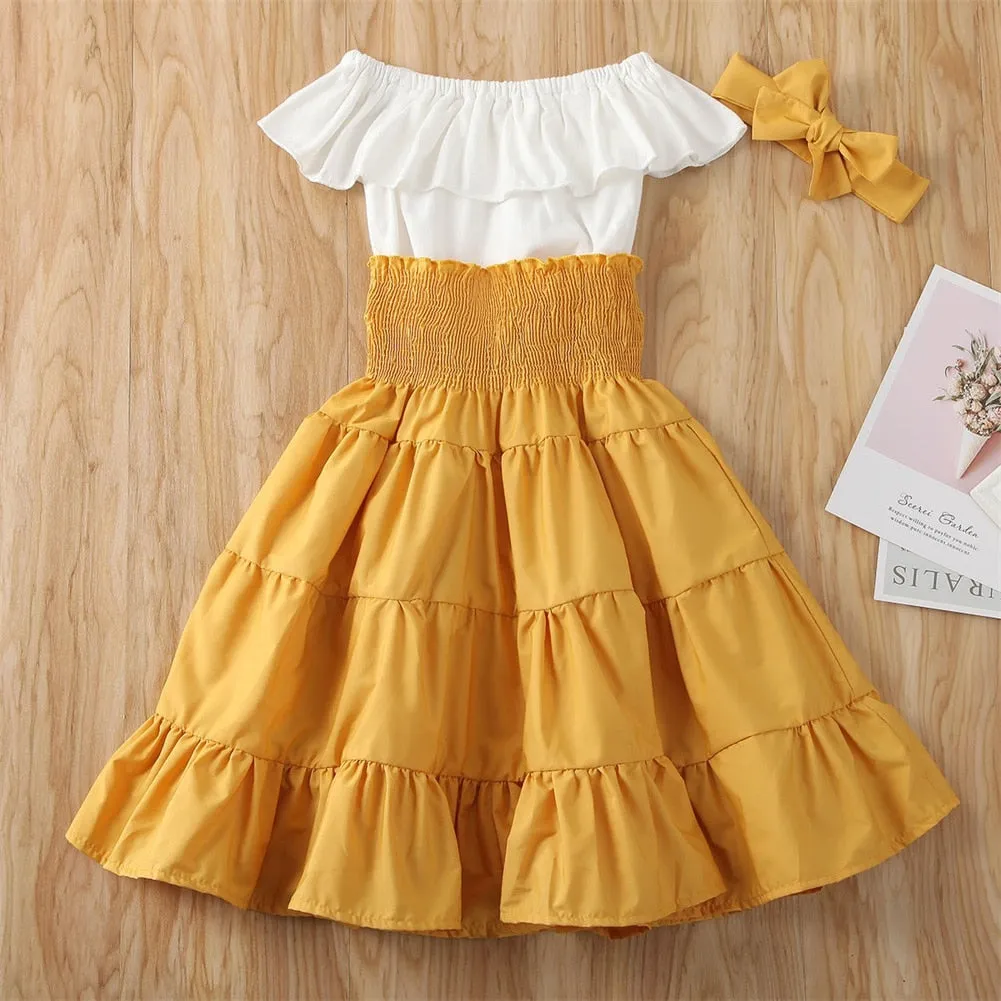 Maritza Off-Shoulder Skirt Set