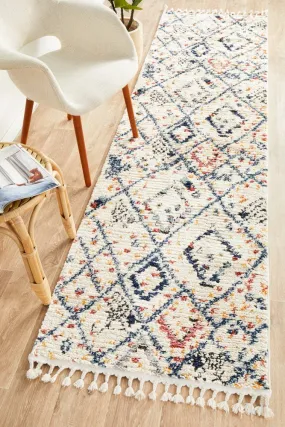 Marrakesh 111 Runner Rug (White) by Rug Culture