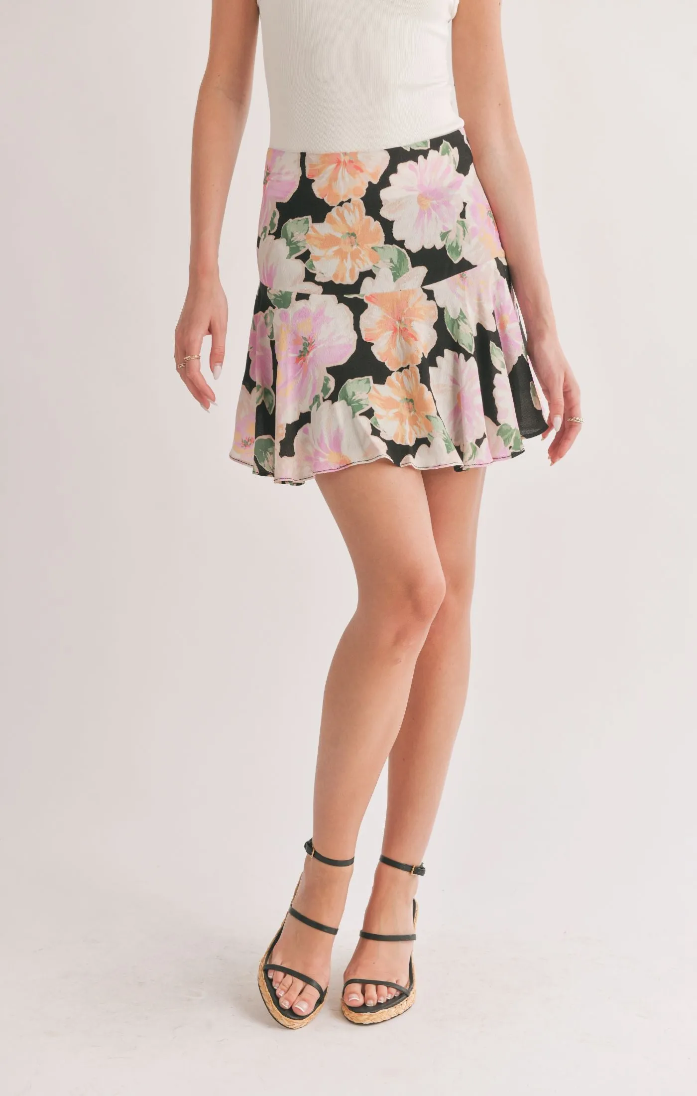 Meadows Flare Mini Skirt