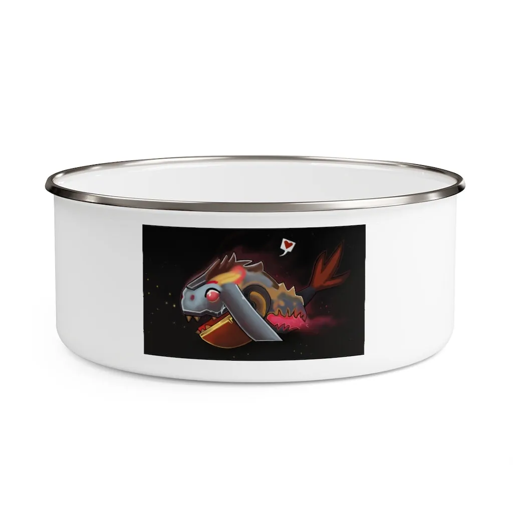Mecha Whale Strider Enamel Bowl