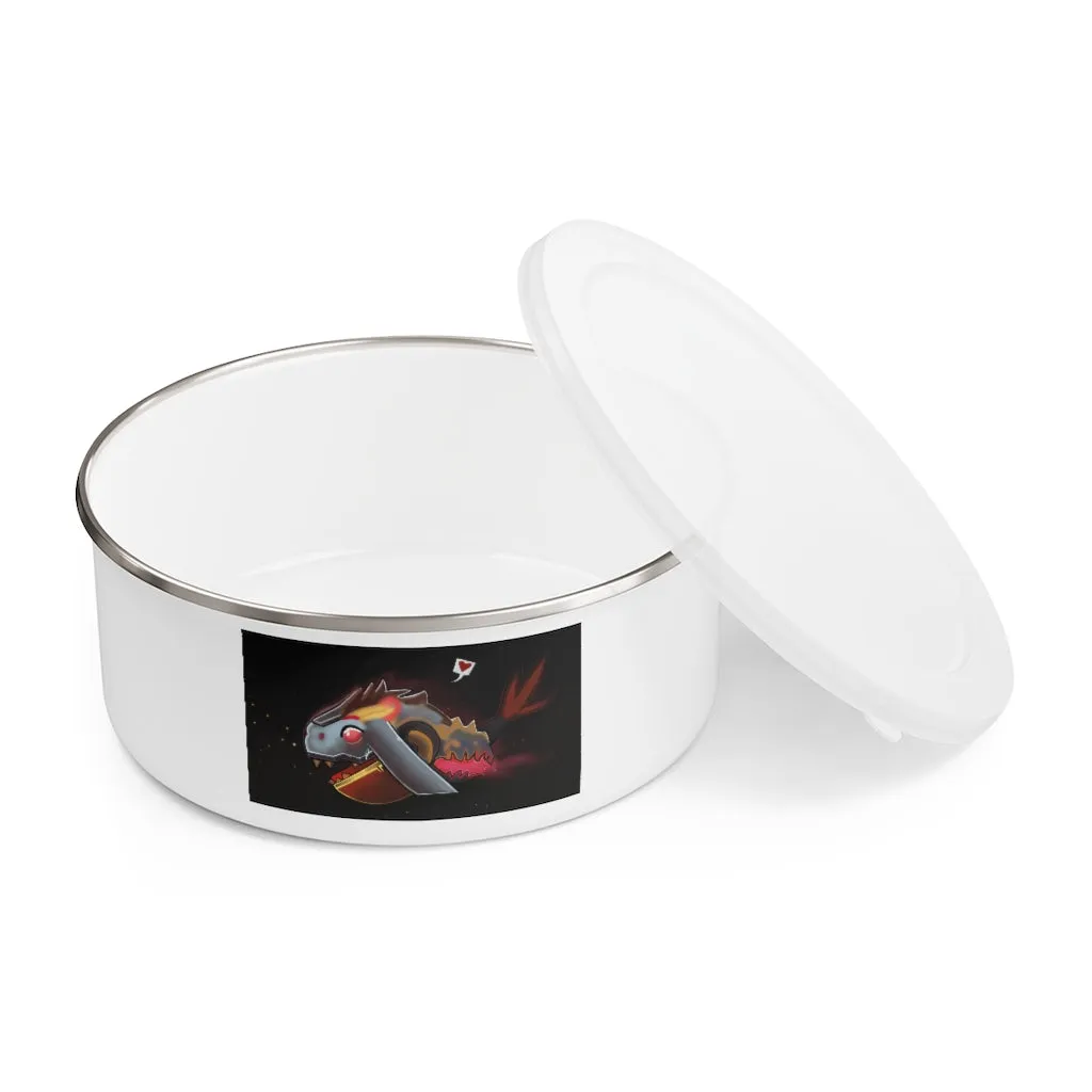 Mecha Whale Strider Enamel Bowl
