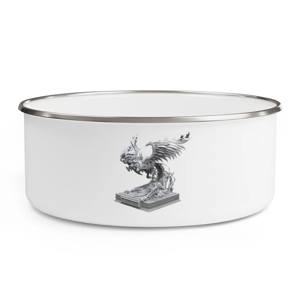 Merciless the Flaming SkyBird Enamel Bowl
