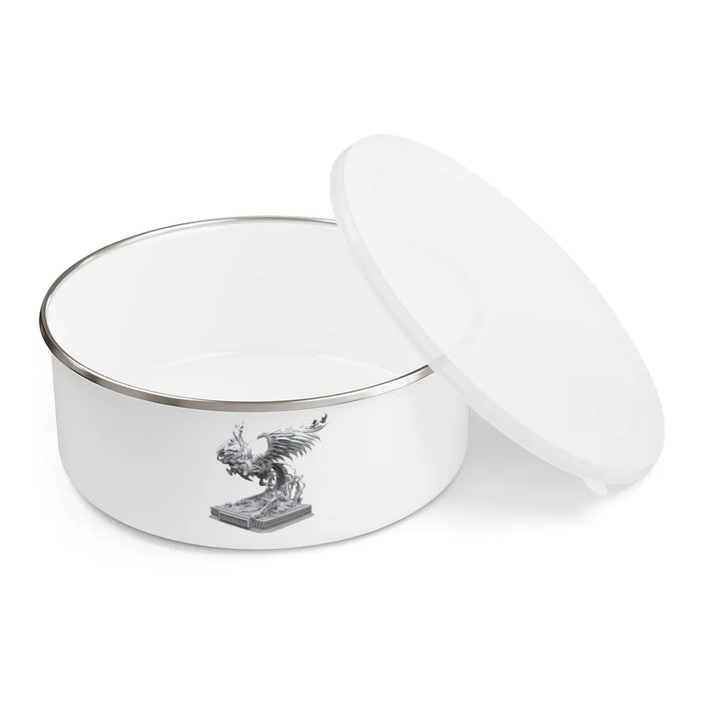 Merciless the Flaming SkyBird Enamel Bowl