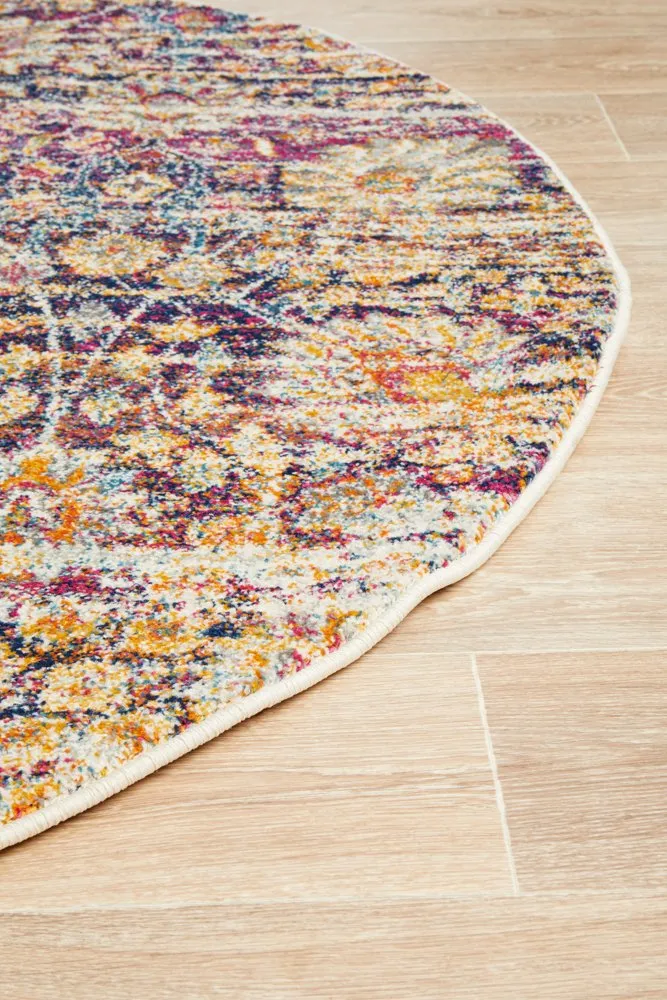 Mirage 360 Round Rug (Multi) by Rug Culture