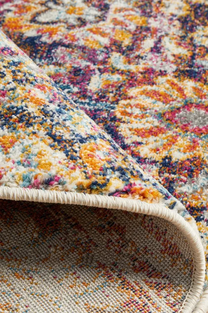 Mirage 360 Round Rug (Multi) by Rug Culture
