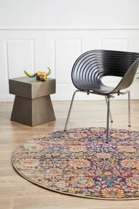 Mirage 360 Round Rug (Multi) by Rug Culture