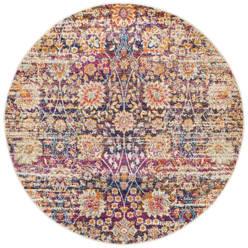 Mirage 360 Round Rug (Multi) by Rug Culture