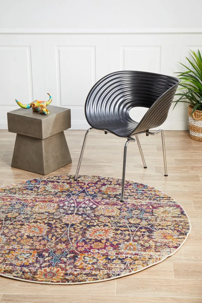 Mirage 360 Round Rug (Multi) by Rug Culture