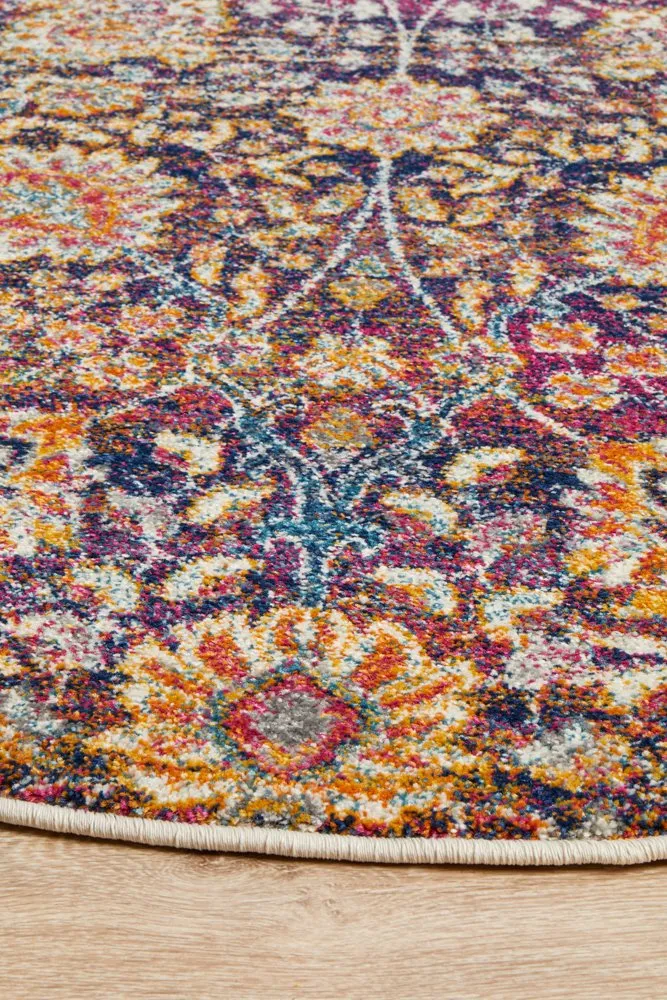 Mirage 360 Round Rug (Multi) by Rug Culture