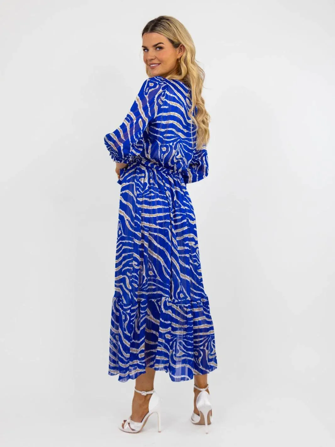 MODENA MAXI DRESS (BLUE PRINT)