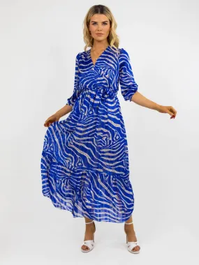 MODENA MAXI DRESS (BLUE PRINT)