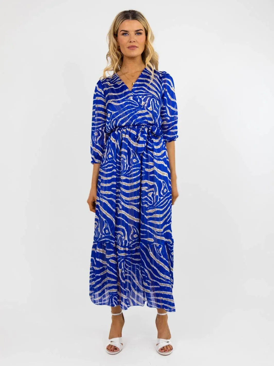 MODENA MAXI DRESS (BLUE PRINT)