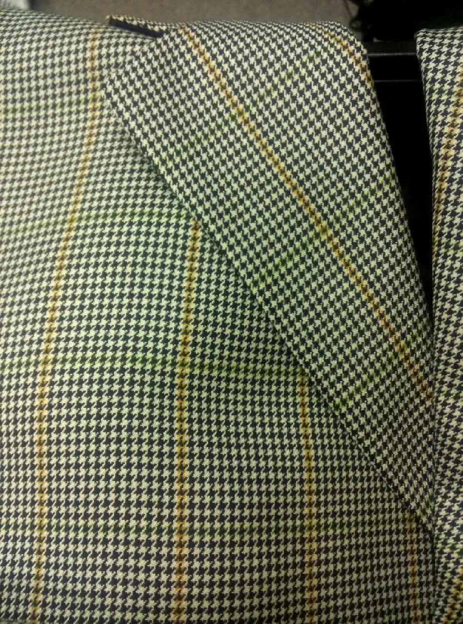 Modesto Uomo Houndstooth Sport Coat- Size 42S
