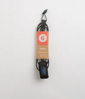 Mollusk Performance 6ft Surfboard Leash - Black