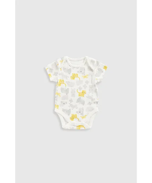 Mothercare Animals Short-Sleeved Bodysuits - 5 Pack