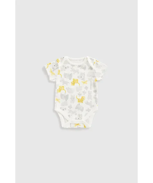 Mothercare Animals Short-Sleeved Bodysuits - 5 Pack