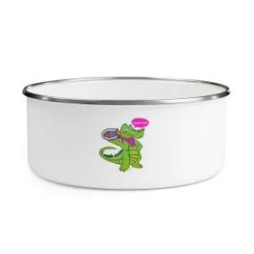 Munchies the Crocodile Enamel Bowl