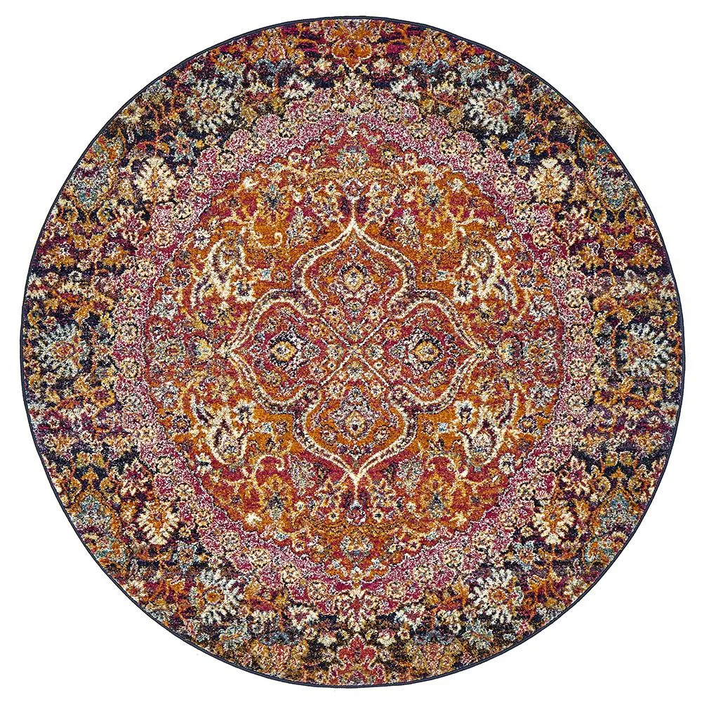 Museum 867 Round Rug (Multi) by Rug Culture