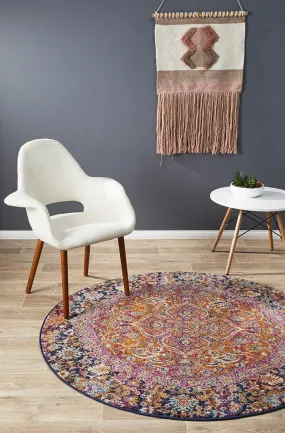 Museum 867 Round Rug (Multi) by Rug Culture