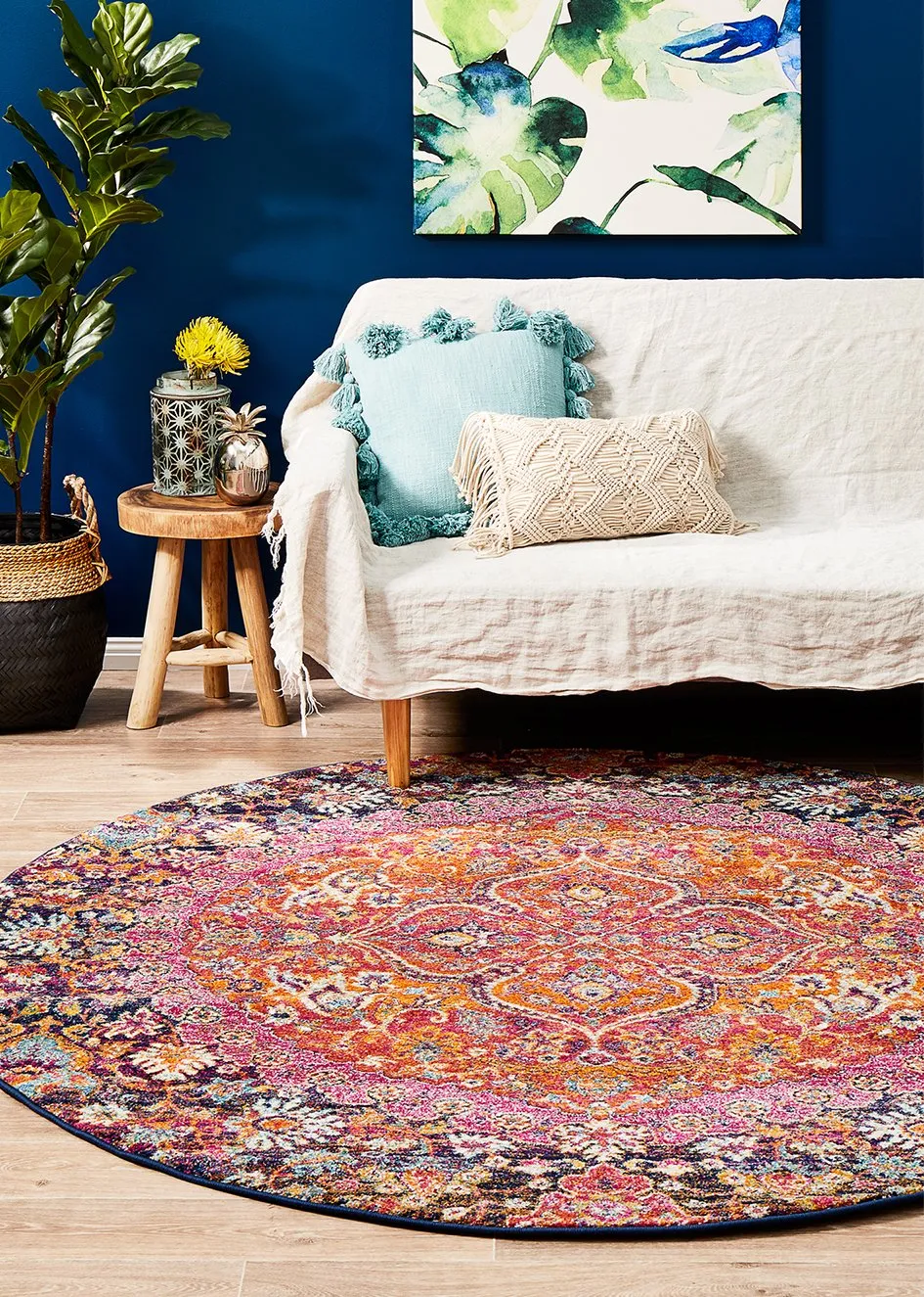 Museum 867 Round Rug (Multi) by Rug Culture