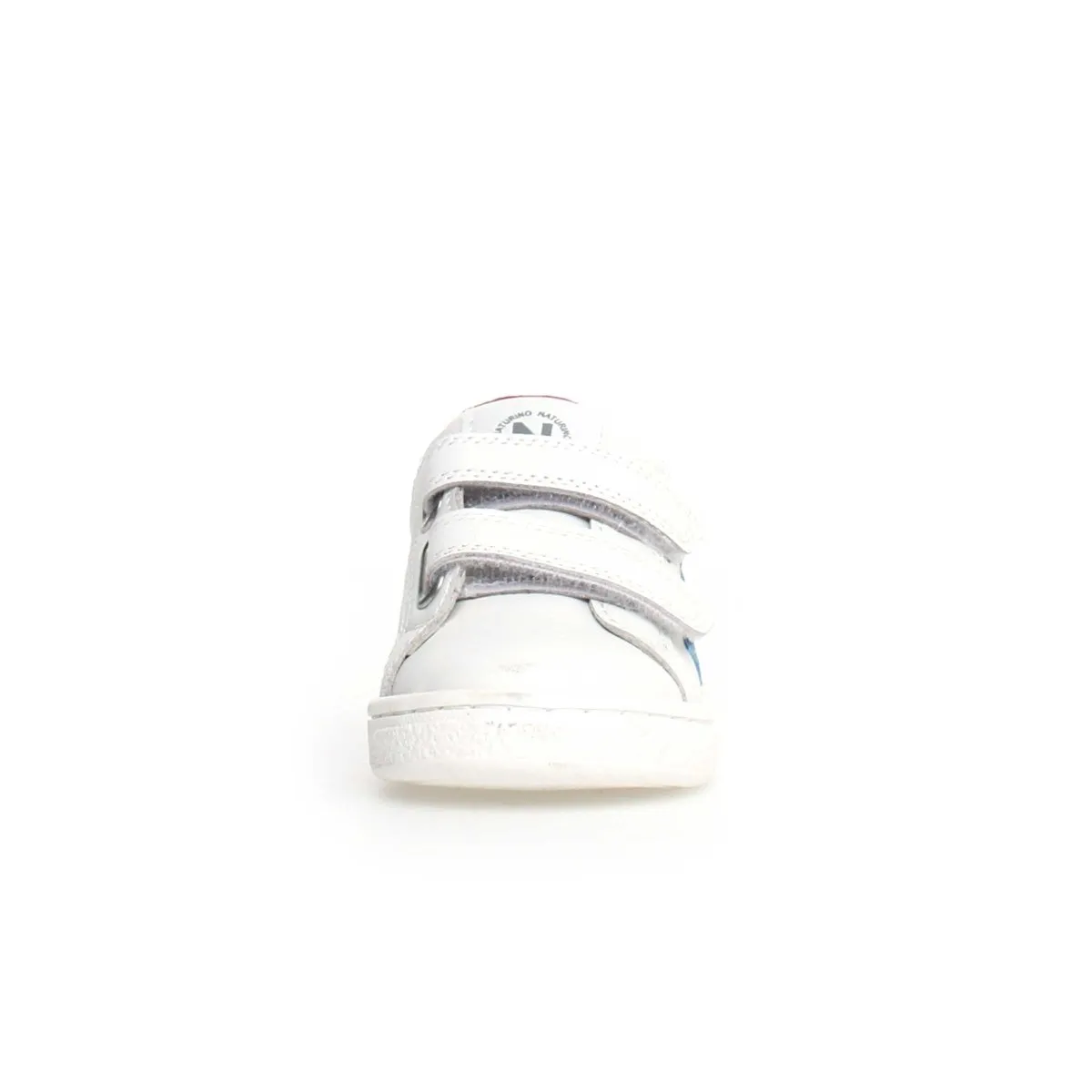 Naturino Boy's Pinn White Leather/Blue Star (Sizes 27-32)