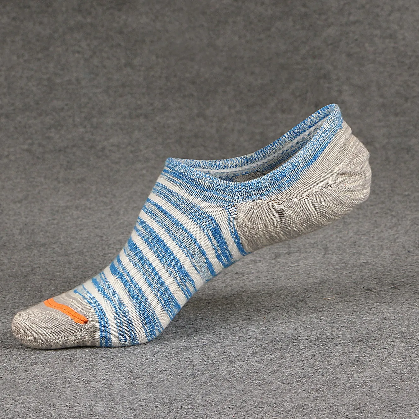 No Show Invisible Non-Slip TriStripes Socks