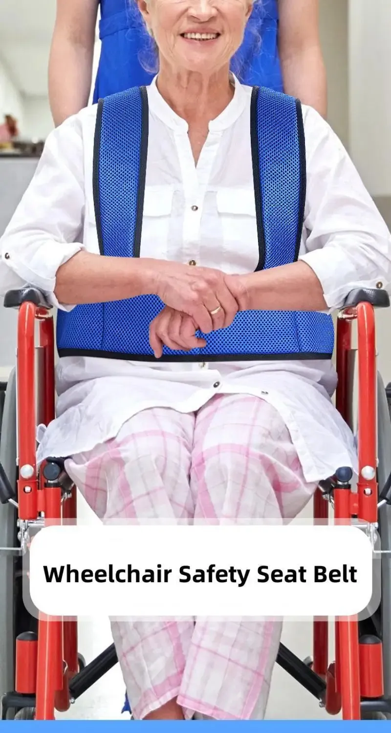 Non-Slip Wheelchair Safety Seat Belt Adjustable Shoulder Fix Comfortable Shoulder Straps For Elderly Patients Brace Support Vest