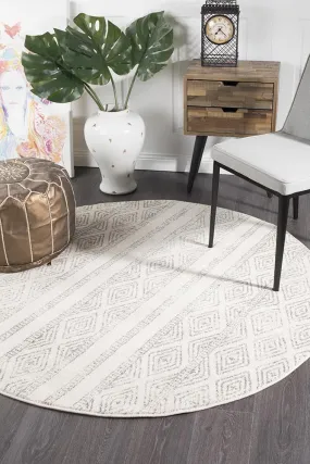 Oasis 450 Round Rug (Grey) by Rug Culture