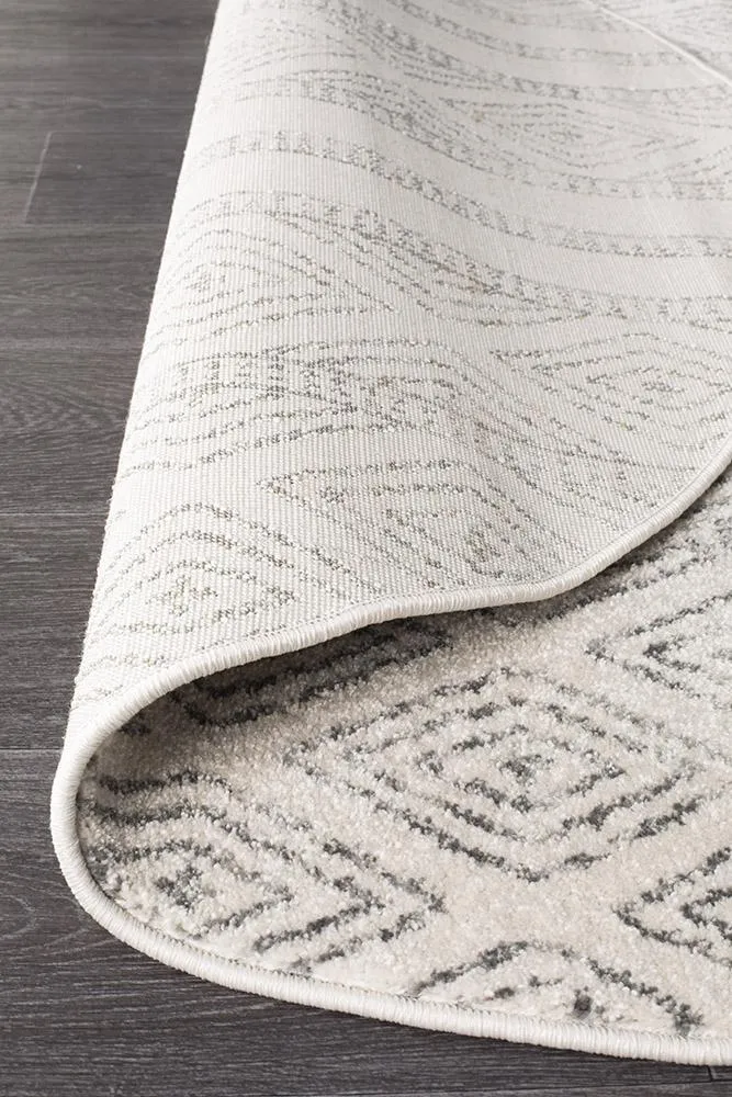 Oasis 450 Round Rug (Grey) by Rug Culture