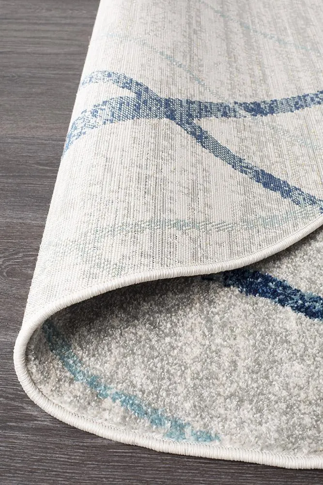 Oasis 452 Round Rug (Blue) by Rug Culture