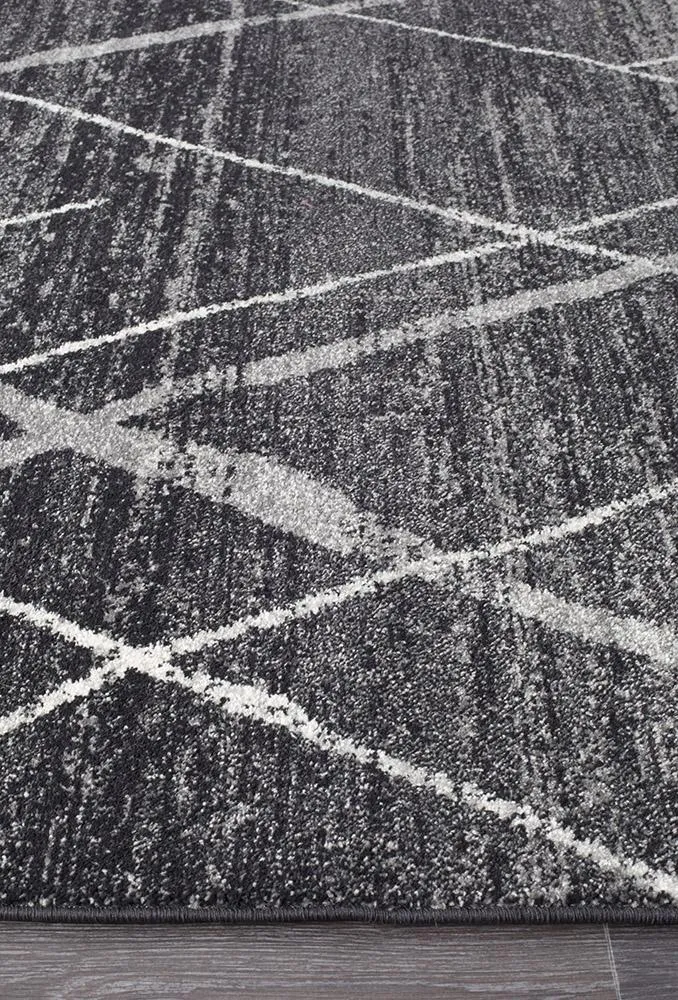 Oasis 452 Runner Rug (Charcoal) by Rug Culture