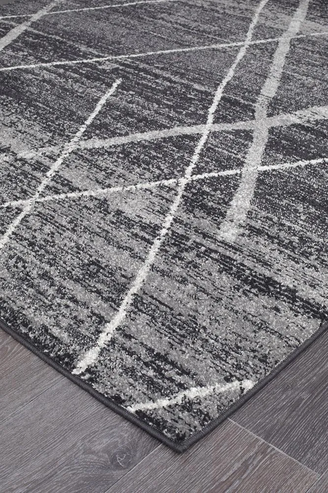 Oasis 452 Runner Rug (Charcoal) by Rug Culture