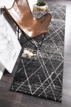 Oasis 452 Runner Rug (Charcoal) by Rug Culture