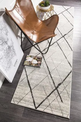 Oasis 452 Runner Rug (Grey) by Rug Culture